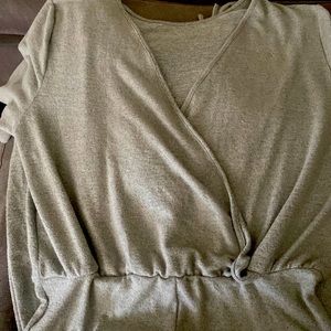 Shein SXY Grey Cotton Stretch Jumpsuit